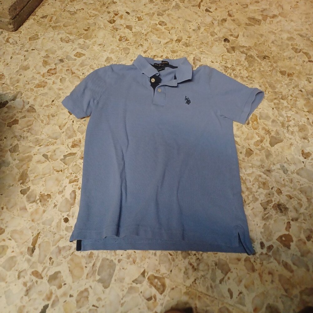 U.S. Polo Assn. Boy's Polo Shirt L (10-12) Light Purple
